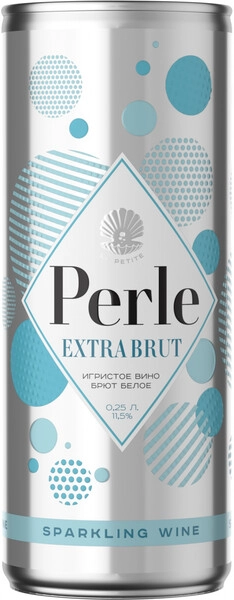 Игристое вино La Petite Perle Extra Brut, in can, 250 мл