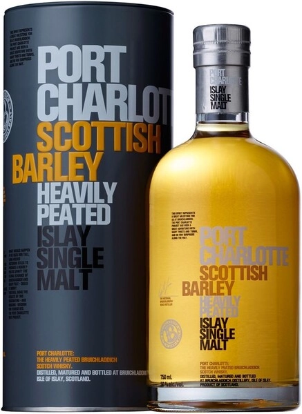 Виски Bruichladdich, Port Charlotte Scottish Barley, in tube, 0.7 л