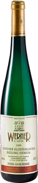 Вино Weingut Werner & Sohn, Leiwener Klostergarten Riesling Eiswein, 1999