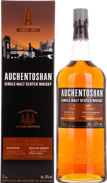 Виски Auchentoshan Dark Oak, gift box, 1 л