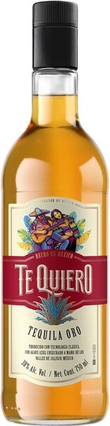 Текила Te Quiero Oro, 0.75 л