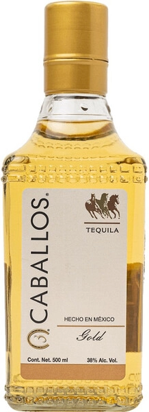 Текила 3 Caballos Gold, 0.5 л