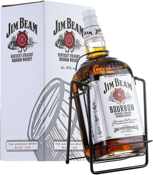 Виски Jim Beam, with Pouring Stand, gift box, 3 л