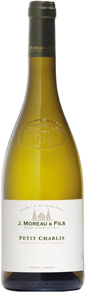 Вино J.Moreau & Fils, Petit Chablis AOC, 2017