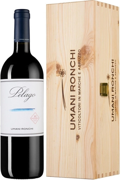 Вино "Pelago", Marche Rosso IGT, 2021, wooden box