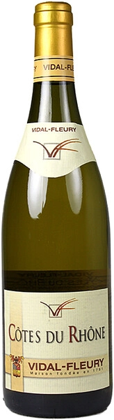 Вино Vidal-Fleury, Cotes du Rhone Blanc, 2011, 375 мл