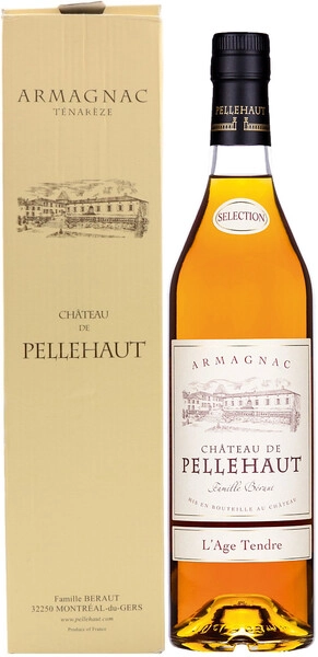 Арманьяк Chateau de Pellehaut Selection L'Age Tendre, gift box, 0.7 л