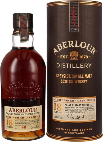 Виски Aberlour 18 Years Old Double Sherry Cask Finish, in tube, 0.7 л