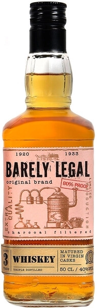 Виски Barely Legal 3 Years Old, 0.5 л