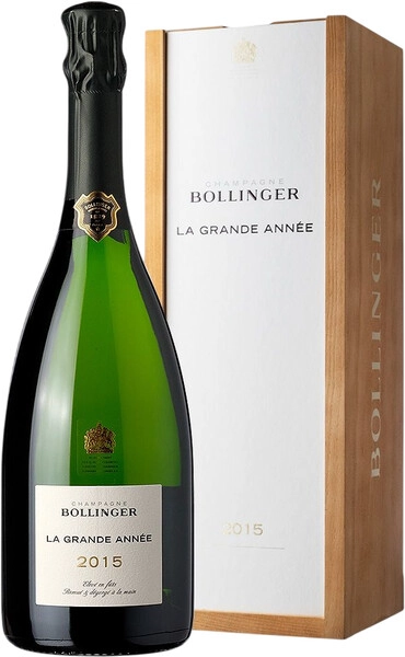Шампанское Bollinger, "La Grande Annee" Brut, Champagne AOC, 2015, wooden box, 1.5 л
