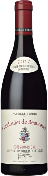 Вино Famille Perrin, Coudoulet de Beaucastel, Cotes-du-Rhone AOC Rouge, 2017