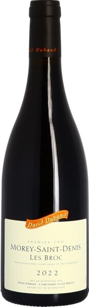 Вино David Duband, Morey-Saint-Denis Premier Cru Les Broc AOC, 2022