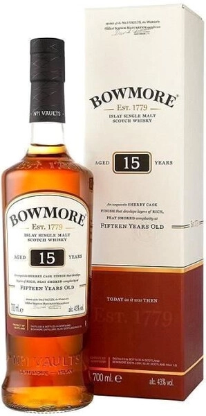 Виски Bowmore 15 Years Old, gift box, 0.7 л