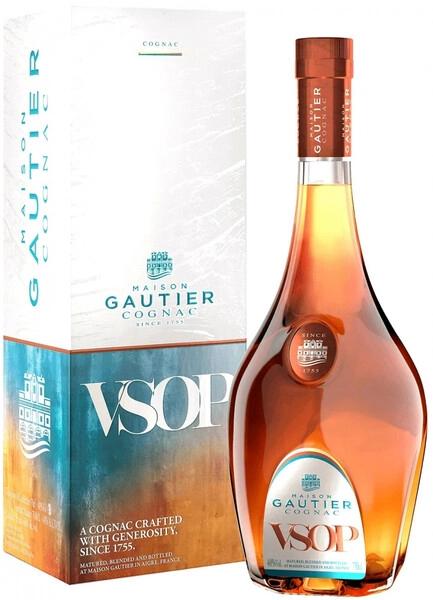 Коньяк Gautier V.S.O.P., gift box, 0.7 л