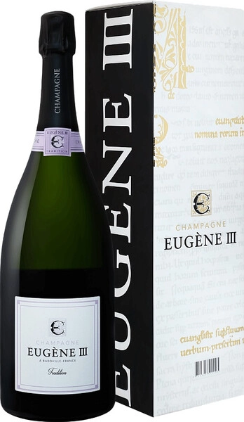 Шампанское "Eugene III" Tradition Brut, Champagne AOC, gift box, 1.5 л