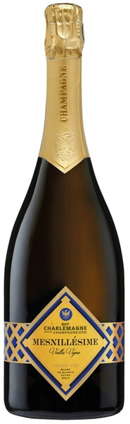Шампанское Guy Charlemagne, Mesnillesime Grand Cru Blanc de Blancs, 2015