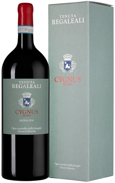 Вино Tasca d'Almerita, Cygnus Sicilia DOC, 2020, gift box, 1.5 л
