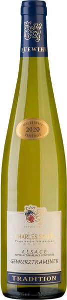Вино Charles Sparr, Gewurztraminer Tradition, Alsace AOC, 2020