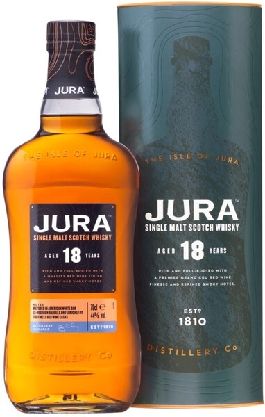 Виски Isle Of Jura 18 years old, gift box, 0.7 л