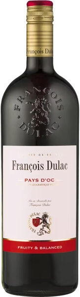 Вино Francois Dulac Pays d'Oc IGP Rouge, 2023, 1 л