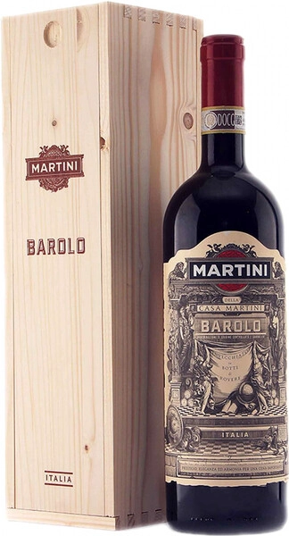 Вино Martini Barolo DOCG, wooden box