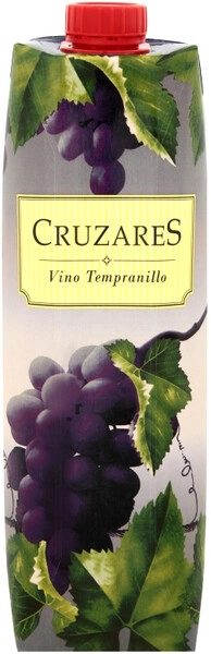 Вино Cruzares Tinto, Tetra Pak, 1 л