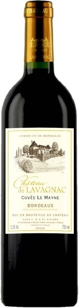 Вино Chateau de Lavagnac, Cuvee Le Mayne, Bordeaux AOC, 2013