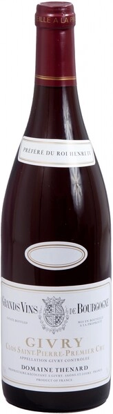 Вино Domaine Thenard, Givry Premier Cru Clos Saint-Pierre, 2017, 1.5 л