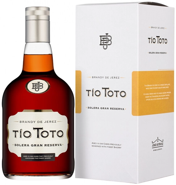 Бренди Tio Toto Solera Gran Reserva, gift box, 0.7 л