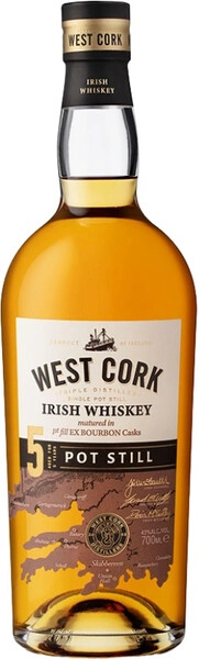 Виски West Cork Single Pot Still 5 Years Old, 0.7 л