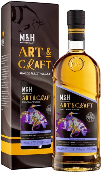 Виски M&H, Art & Craft White Port Dessert Wine Casks, gift box, 0.7 л