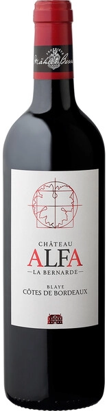 Вино Chateau Alfa la Bernarde, Blaye Cotes de Bordeaux AOC, 2020