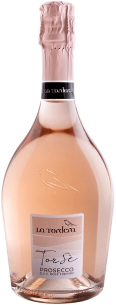Игристое вино La Tordera, Tor Se Prosecco DOC Rose Brut, 2022