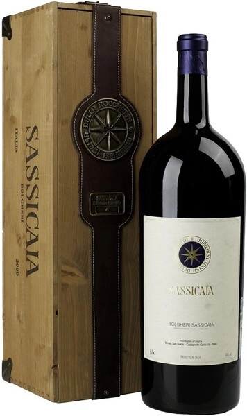 Вино Sassicaia, Bolgheri Sassicaia DOC, 2003, wooden box, 1.5 л