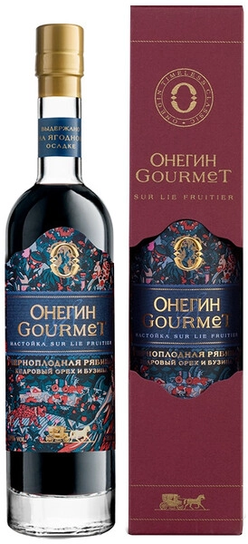Ликер Онегин, Гурмэ Черноплодная Рябина, Кедровый Орех и Бузина, в подарочной коробке, 200 мл