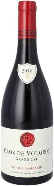 Вино Nicole Lamarche, Clos de Vougeot Grand Cru AOC, 2018