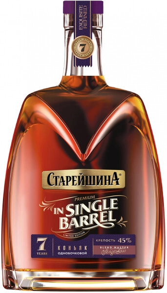 Коньяк Старейшина Сингл Баррель, 0.5 л
