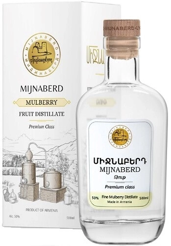 Водка "Mijnaberd" Mulberry, gift box, 0.5 л