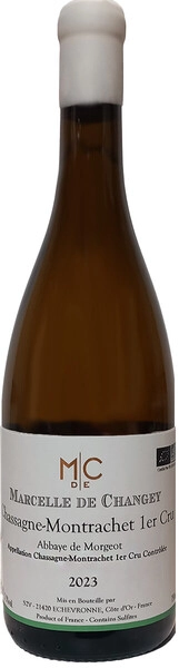 Вино Marcelle de Changey, Chassagne-Montrachet Premier Cru "Abbaye de Morgeot" АОC, 2023