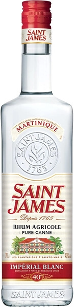 Ром Saint James Rhum Blanc (40%), Martinique AOC, 0.7 л
