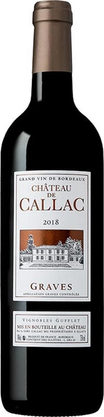 Вино Chateau de Callac, Graves AOC, 2018