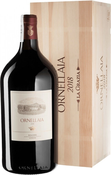 Вино "Ornellaia", Bolgheri Superiore DOC, 2018, wooden box, 3 л