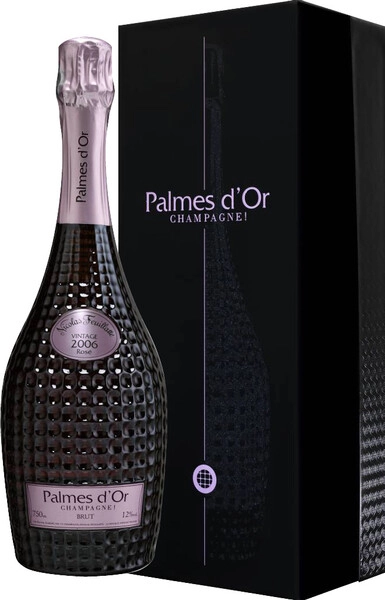 Шампанское Nicolas Feuillatte, Palmes D'Or Brut Rose, 2006, gift box
