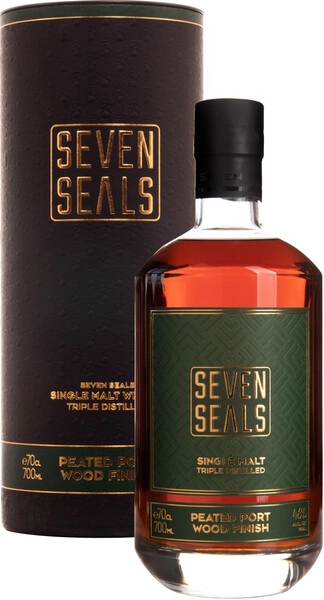 Виски Seven Seals Peated Port Wood Finish Single Malt, in tube, 0.7 л
