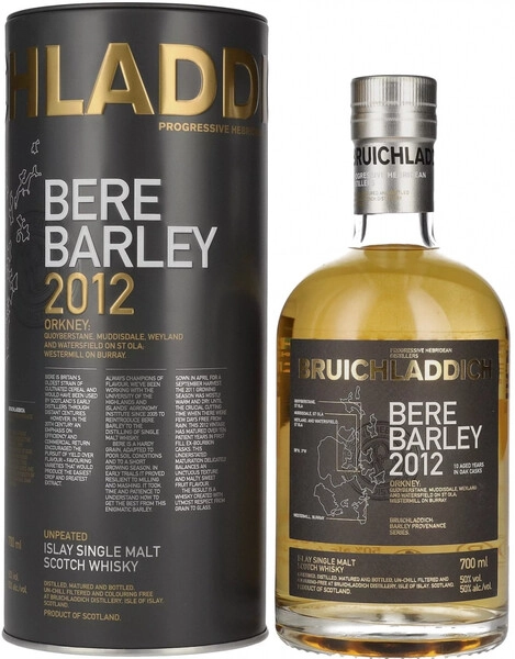 Виски Bruichladdich, "Bere Barley", 2012, in tube, 0.7 л