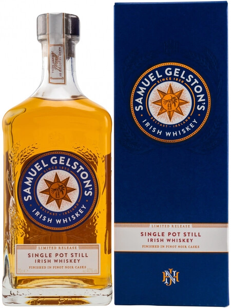 Виски Gelston's Single Pot Still Pinot Noir Cask Finish, gift box, 0.7 л