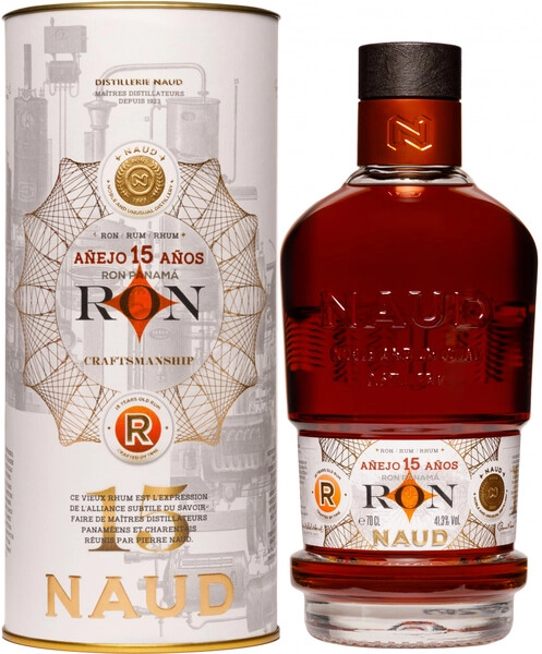 Ром Naud Anejo 15 Anos, Panama, in tube, 0.7 л