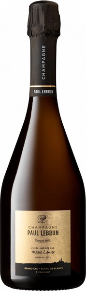 Шампанское Champagne Paul Lebrun, Marie Louise Grand Cru Blanc de Blancs, Champagne AOC, 2015