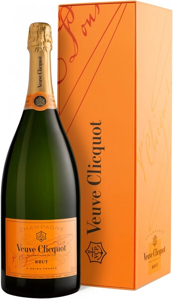 Шампанское Veuve Clicquot Brut with gift box, 1.5 л