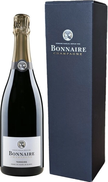 Шампанское Bonnaire, Terroirs Grand Cru Blanc de Blancs Extra Brut, Champagne AOC, gift box